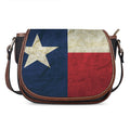 Texas Flag Print Saddle Bag