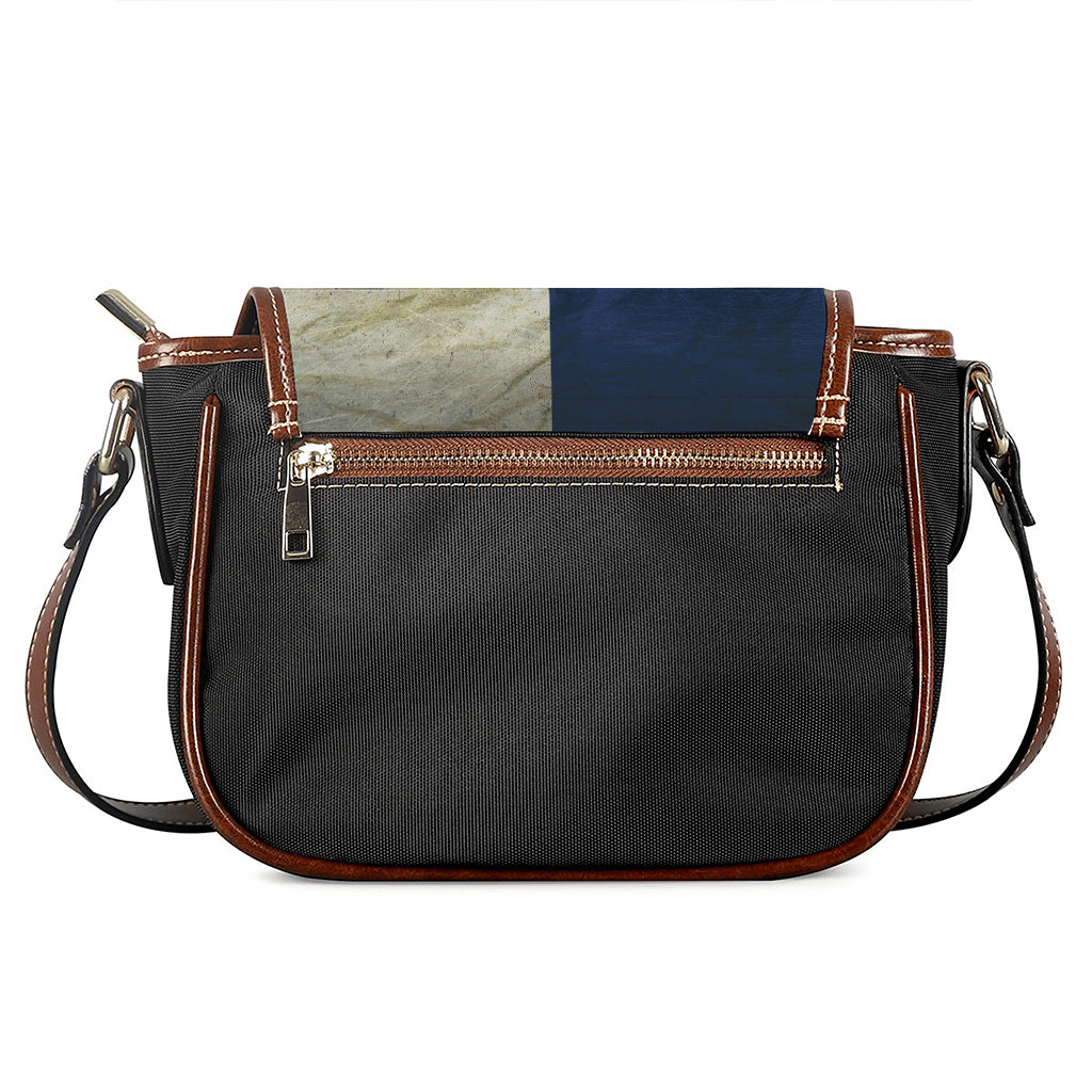 Texas Flag Print Saddle Bag