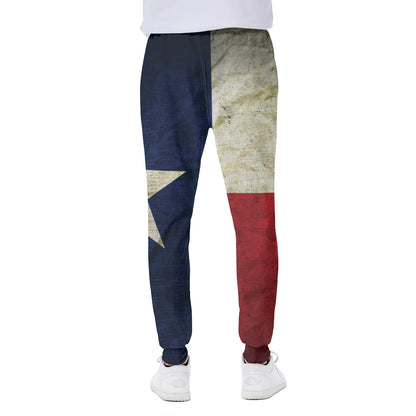 Texas Flag Print Scuba Joggers