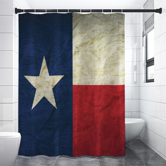 Texas Flag Print Shower Curtain