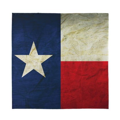 Texas Flag Print Silk Bandana