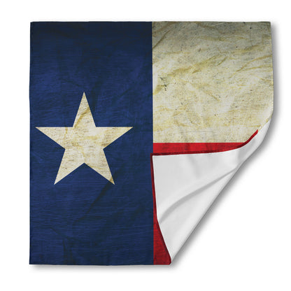 Texas Flag Print Silk Bandana