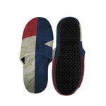 Texas Flag Print Slippers