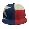 Texas Flag Print Snapback Cap