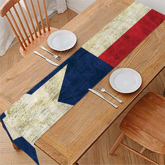 Texas Flag Print Table Runner