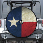 Texas Flag Print Tire Cover With Camera Hole