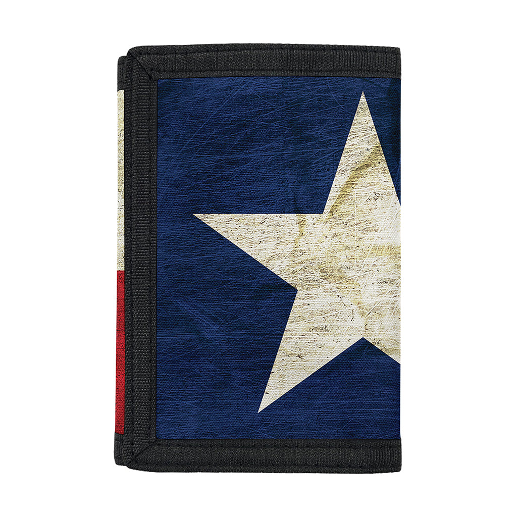 Texas Flag Print Trifold Wallet