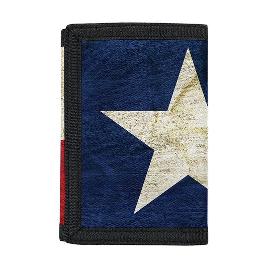 Texas Flag Print Trifold Wallet