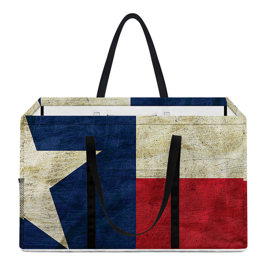 Texas Flag Print Utility Tote Bag