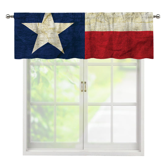 Texas Flag Print Window Valance