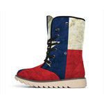 Texas Flag Print Winter Boots