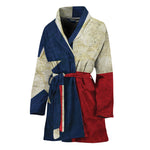 Texas Flag Print Women's Bathrobe