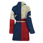Texas Flag Print Women's Bathrobe