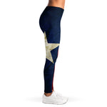 Texas Flag Print Women's Leggings