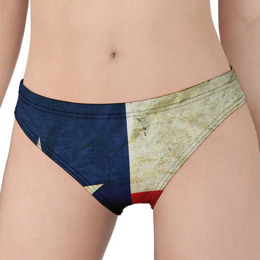Texas Flag Print Women's Panties