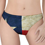 Texas Flag Print Women's Thong
