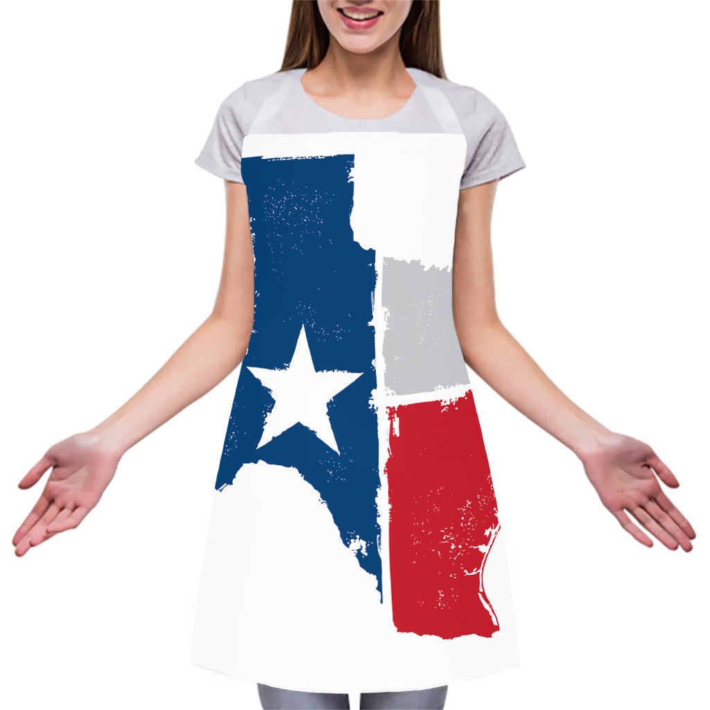 Texas State Flag Print Adjustable Apron