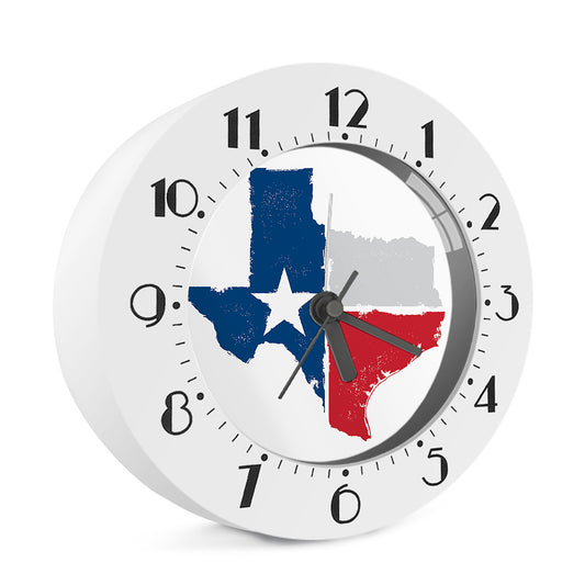 Texas State Flag Print Alarm Clock