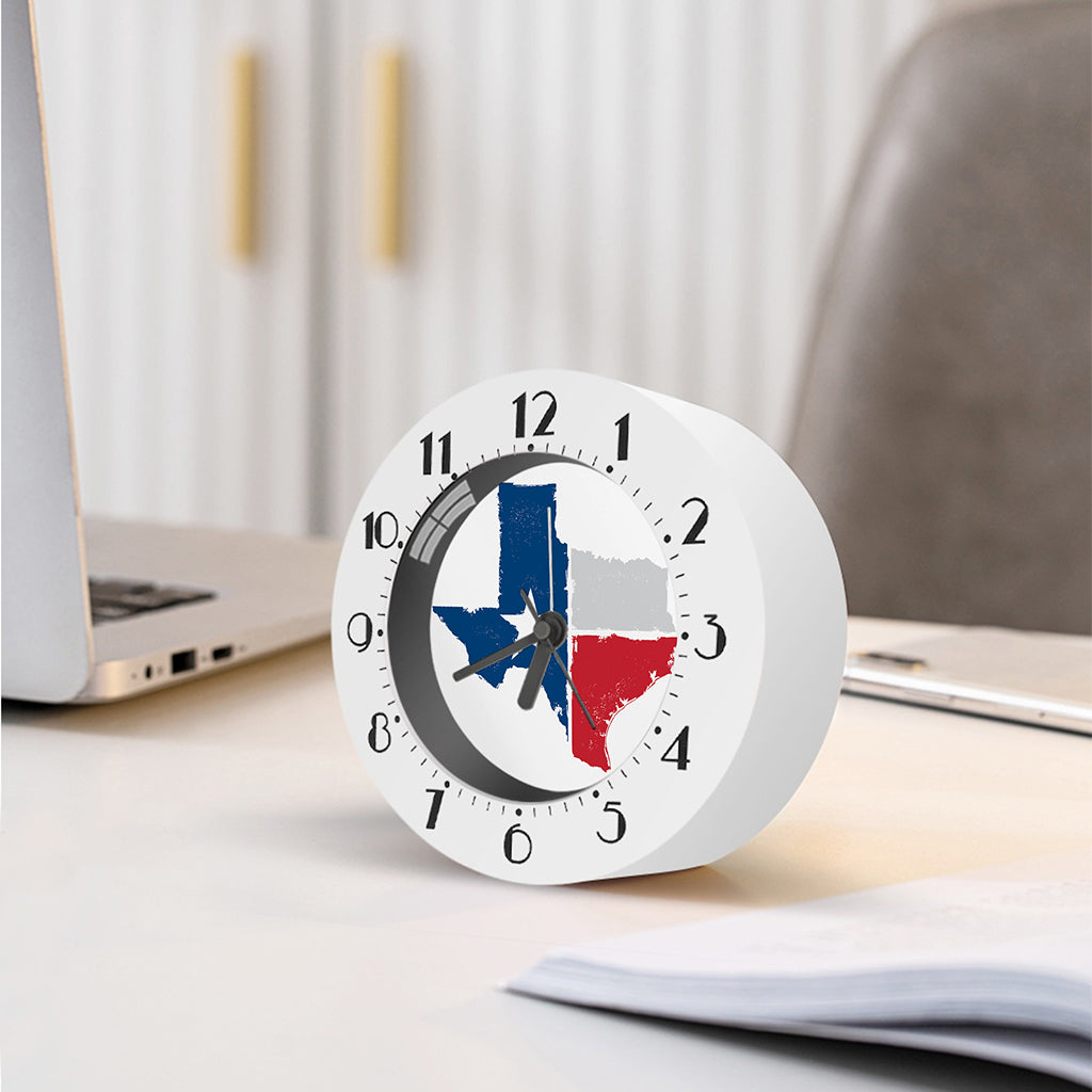 Texas State Flag Print Alarm Clock
