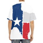 Texas State Flag Print Aloha Shirt