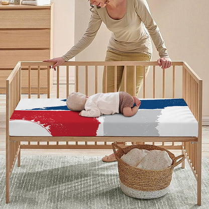 Texas State Flag Print Baby Crib Sheet