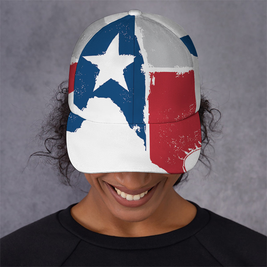 Texas State Flag Print Baseball Cap