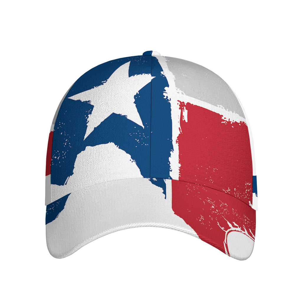 Texas State Flag Print Baseball Cap