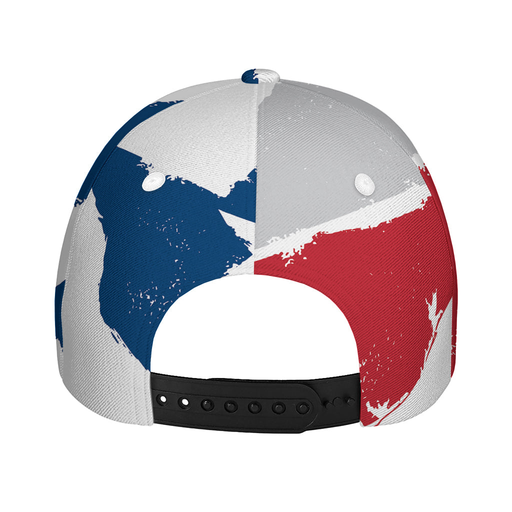 Texas State Flag Print Baseball Cap