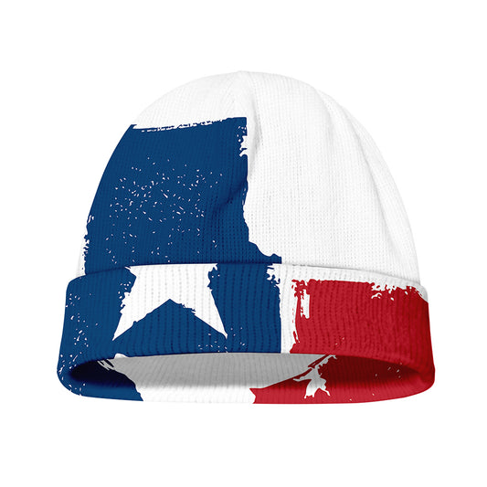 Texas State Flag Print Beanie