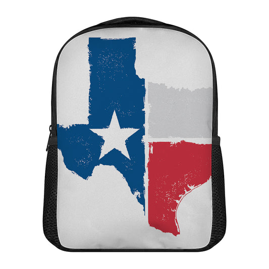 Texas State Flag Print Casual Backpack