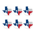 Texas State Flag Print Coaster Set