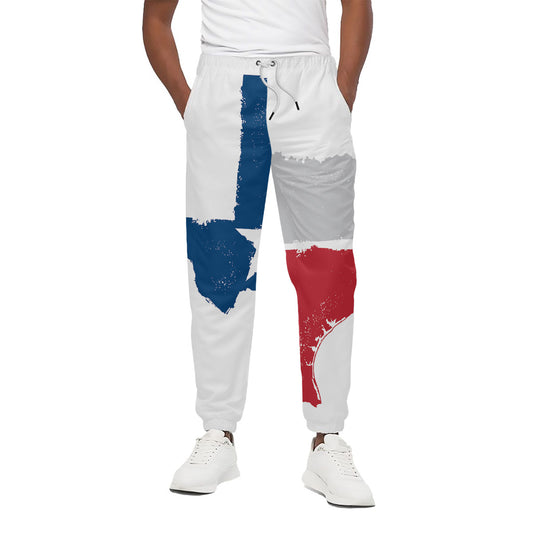 Texas State Flag Print Cotton Pants
