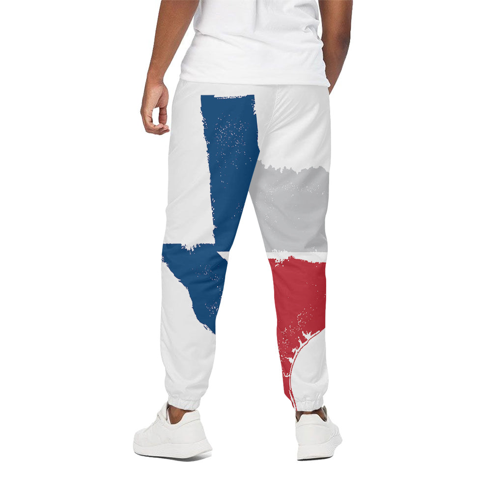 Texas State Flag Print Cotton Pants