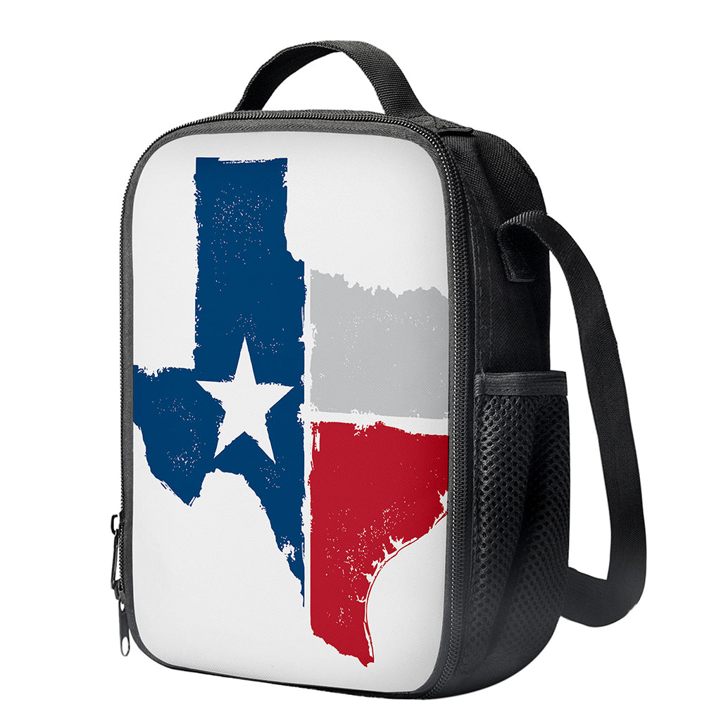 Texas State Flag Print Crossbody Lunch Bag