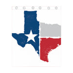 Texas State Flag Print Curtain