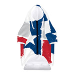 Texas State Flag Print Dog Zip Up Hoodie
