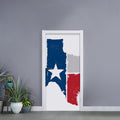 Texas State Flag Print Door Sticker