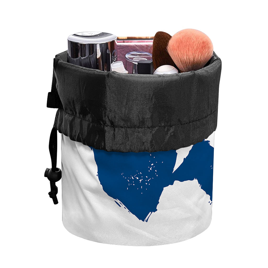 Texas State Flag Print Drawstring Makeup Bag