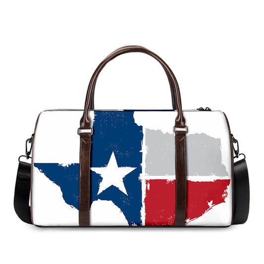 Texas State Flag Print Duffle Bag