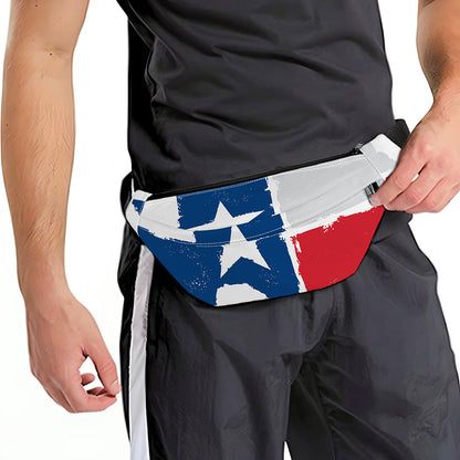 Texas State Flag Print Fanny Pack