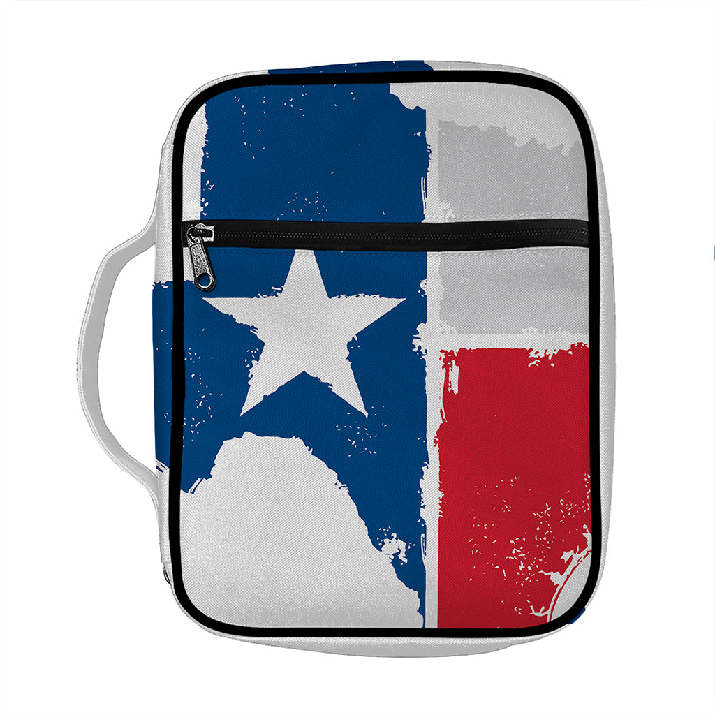 Texas State Flag Print Front Pocket Bible Bag
