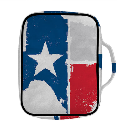 Texas State Flag Print Front Pocket Bible Bag