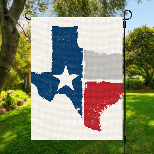 Texas State Flag Print Garden Flag