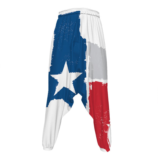 Texas State Flag Print Hammer Pants