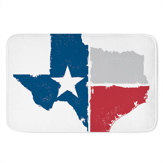Texas State Flag Print Indoor Door Mat