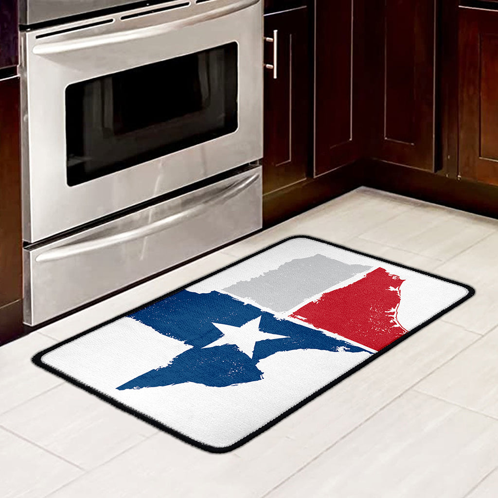 Texas State Flag Print Kitchen Mat