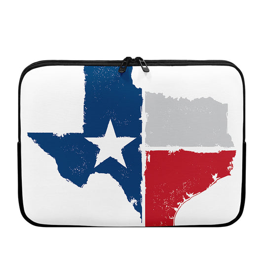 Texas State Flag Print Laptop Sleeve