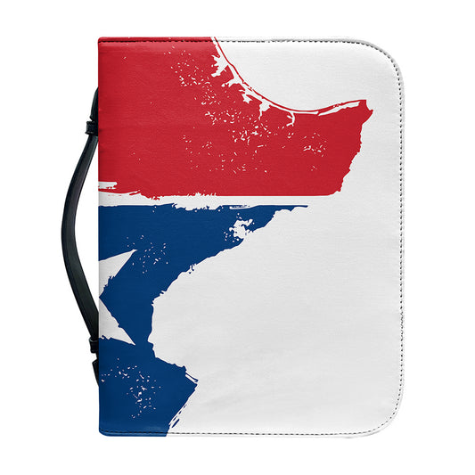 Texas State Flag Print Leather Bible Cover