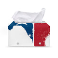 Texas State Flag Print Leather Tissue Box Cover