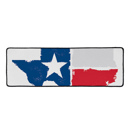 Texas State Flag Print Long Kitchen Mat